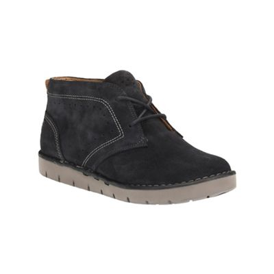Clarks Navy Suede Un Astin Lace Up Ankle Boot